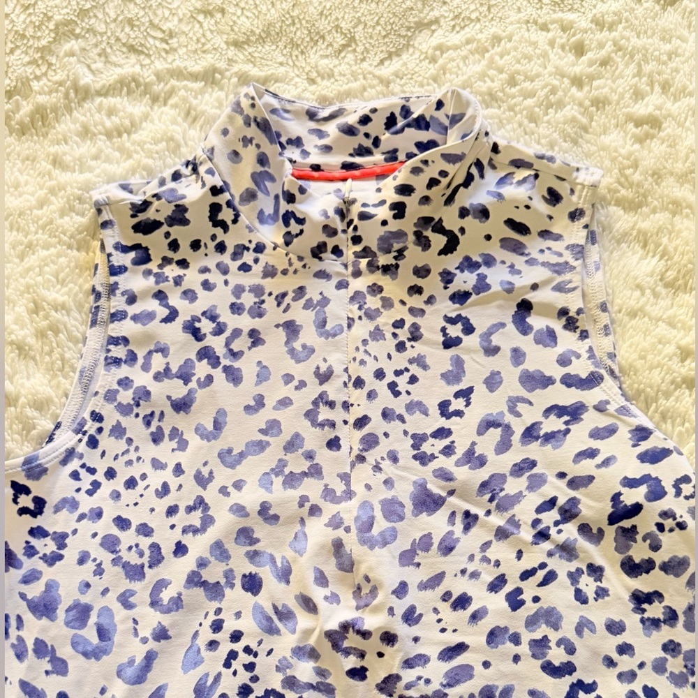 Tommy Bahama Navy and White Animal Print Tank Top - Picture 7 of 7